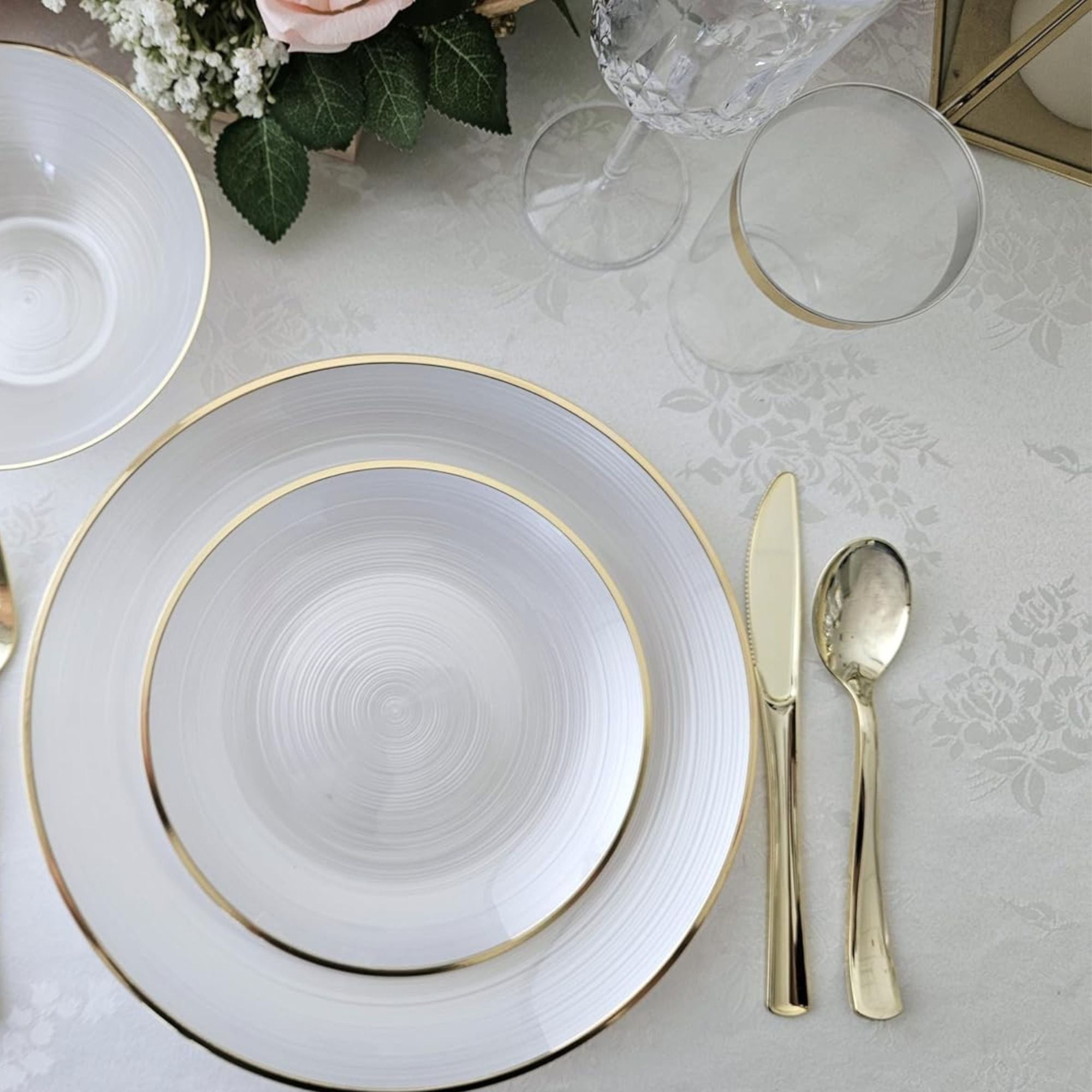 *BUY BULK* Gold Knife Plastic Disposable Cutlery