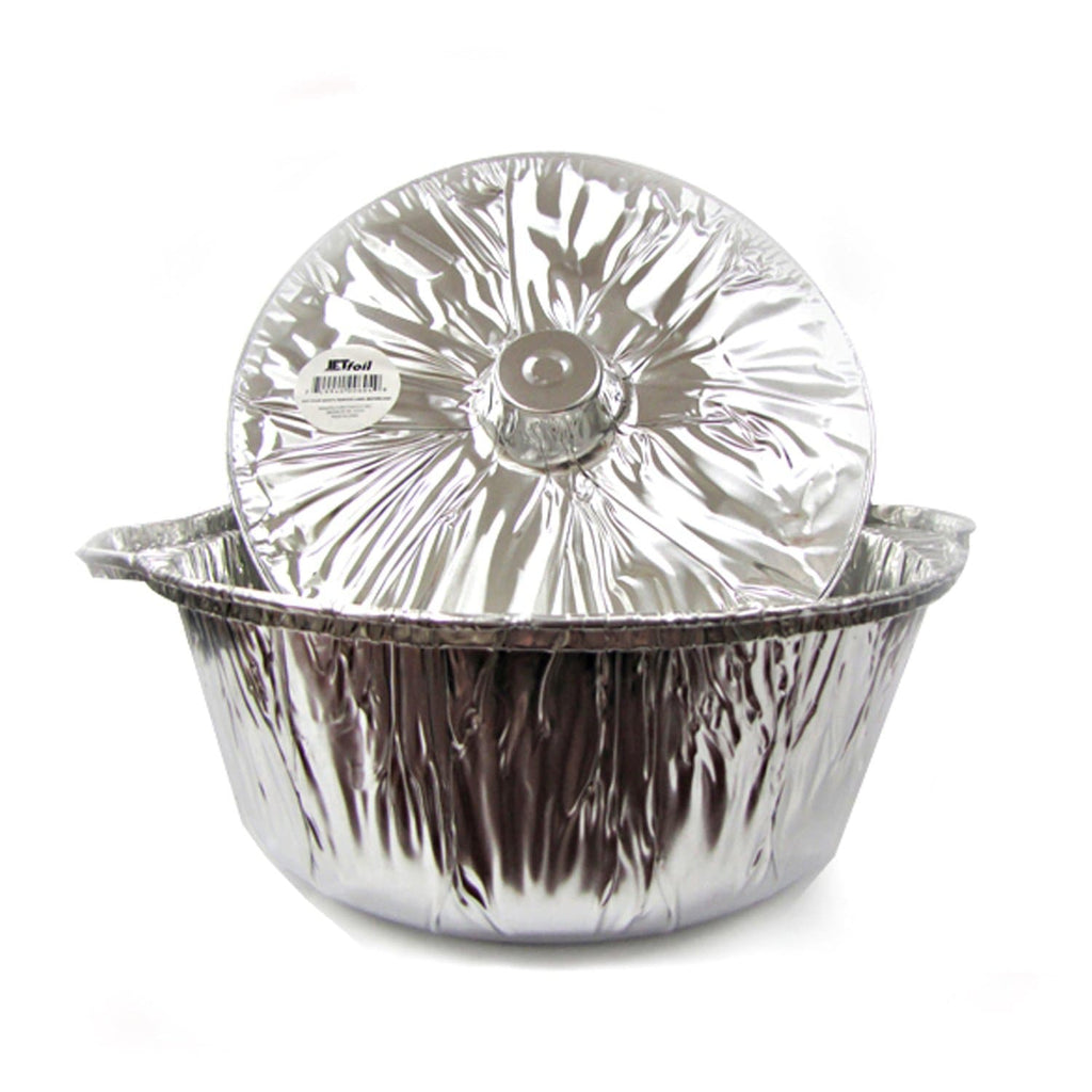 4Qtz Medium Pot With Lid Disposable Aluminum