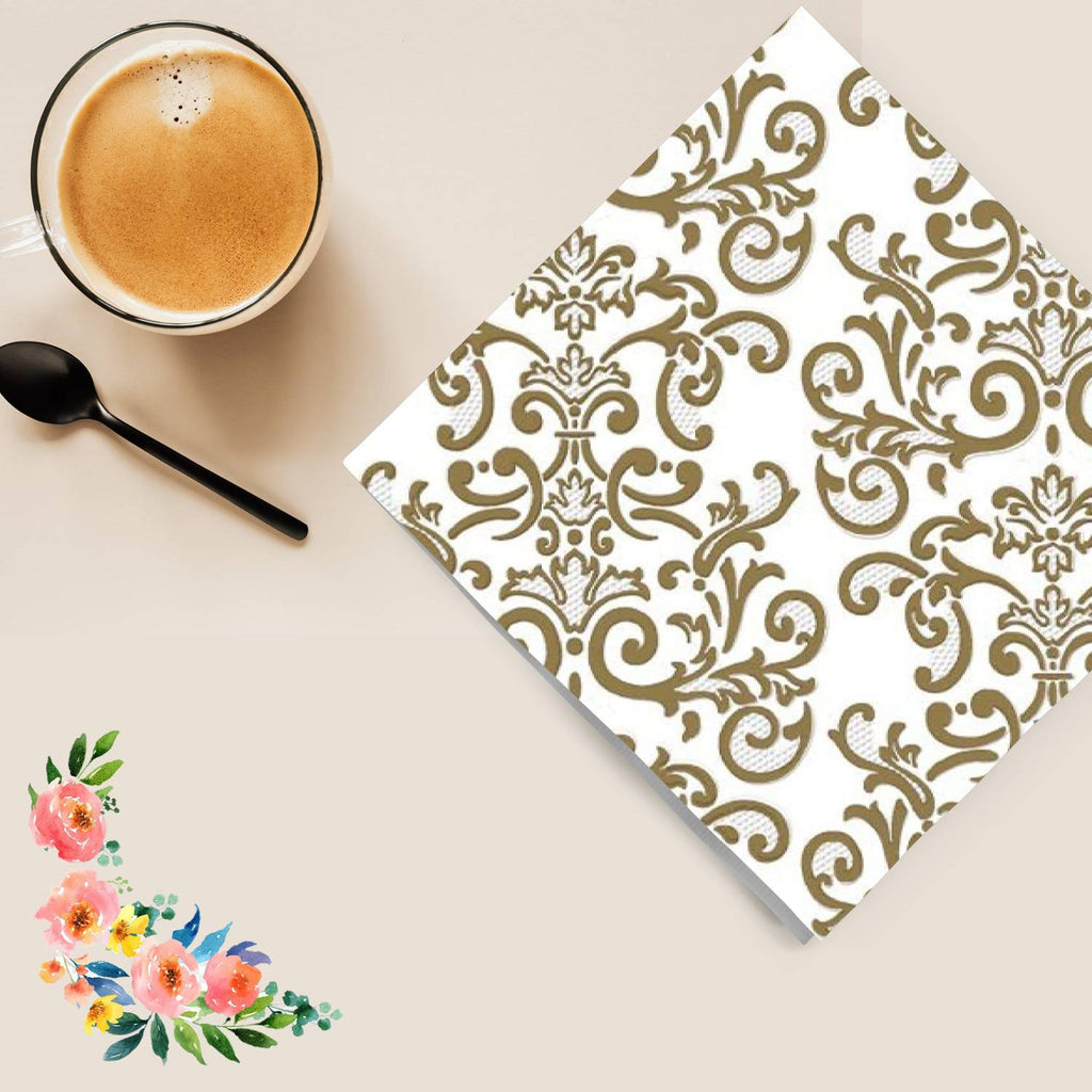 Metallic Lunch Paper Napkins 20 Pack