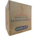 *WHOLESALE* Luncheon Napkins 1 Ply White 6000/Case