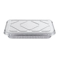 9×13 Half Size Shallow Disposable Aluminum Pans with Aluminum Lids Aluminum Pan with Lids VeZee Pack of 10
