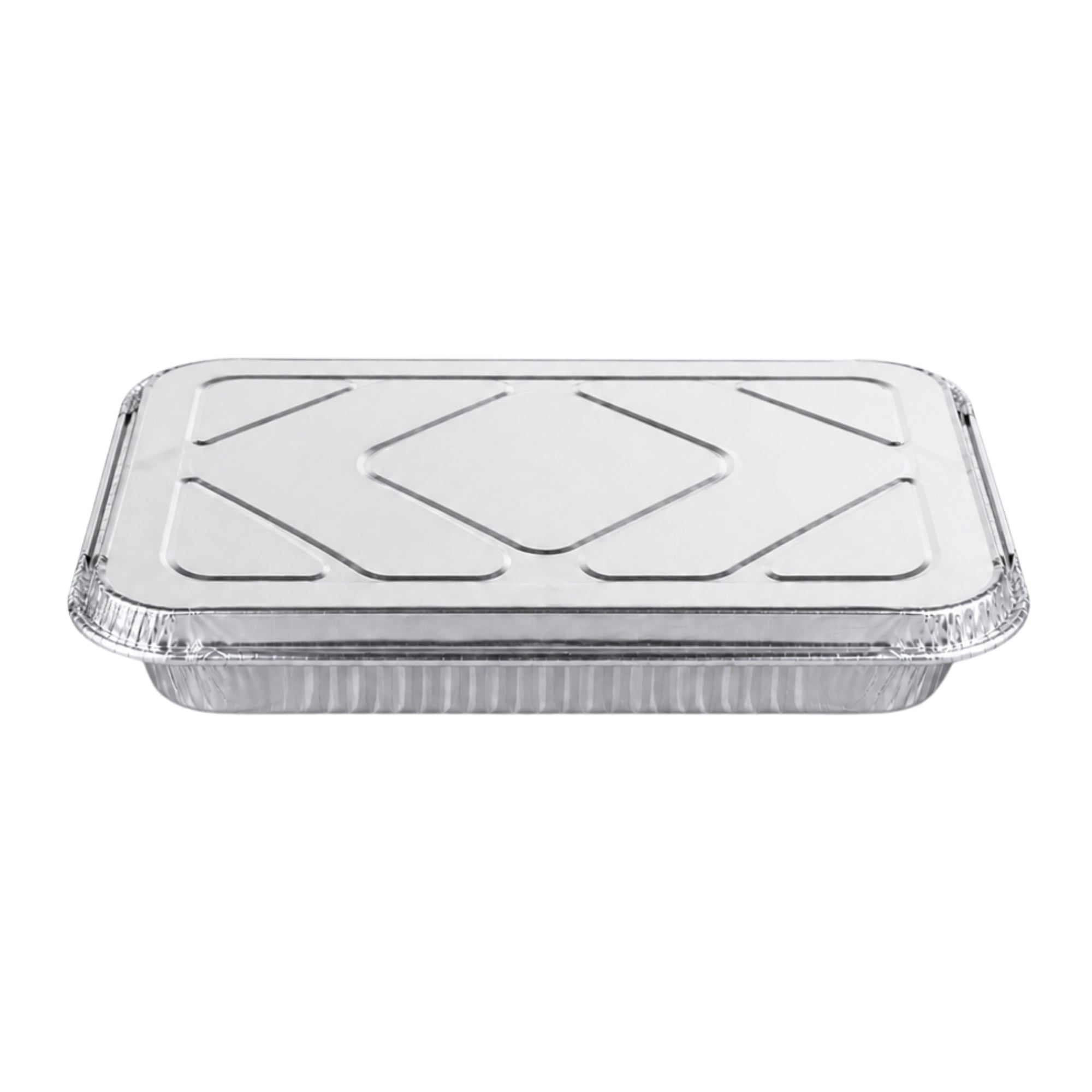 9×13 Half Size Shallow Disposable Aluminum Pans with Aluminum Lids Aluminum Pan with Lids VeZee Pack of 10