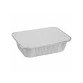 1Lb Oblong Aluminum Pan 5.5"x 4" Disposable with Board Lid Aluminum Pans with Lids VeZee Pack of 10
