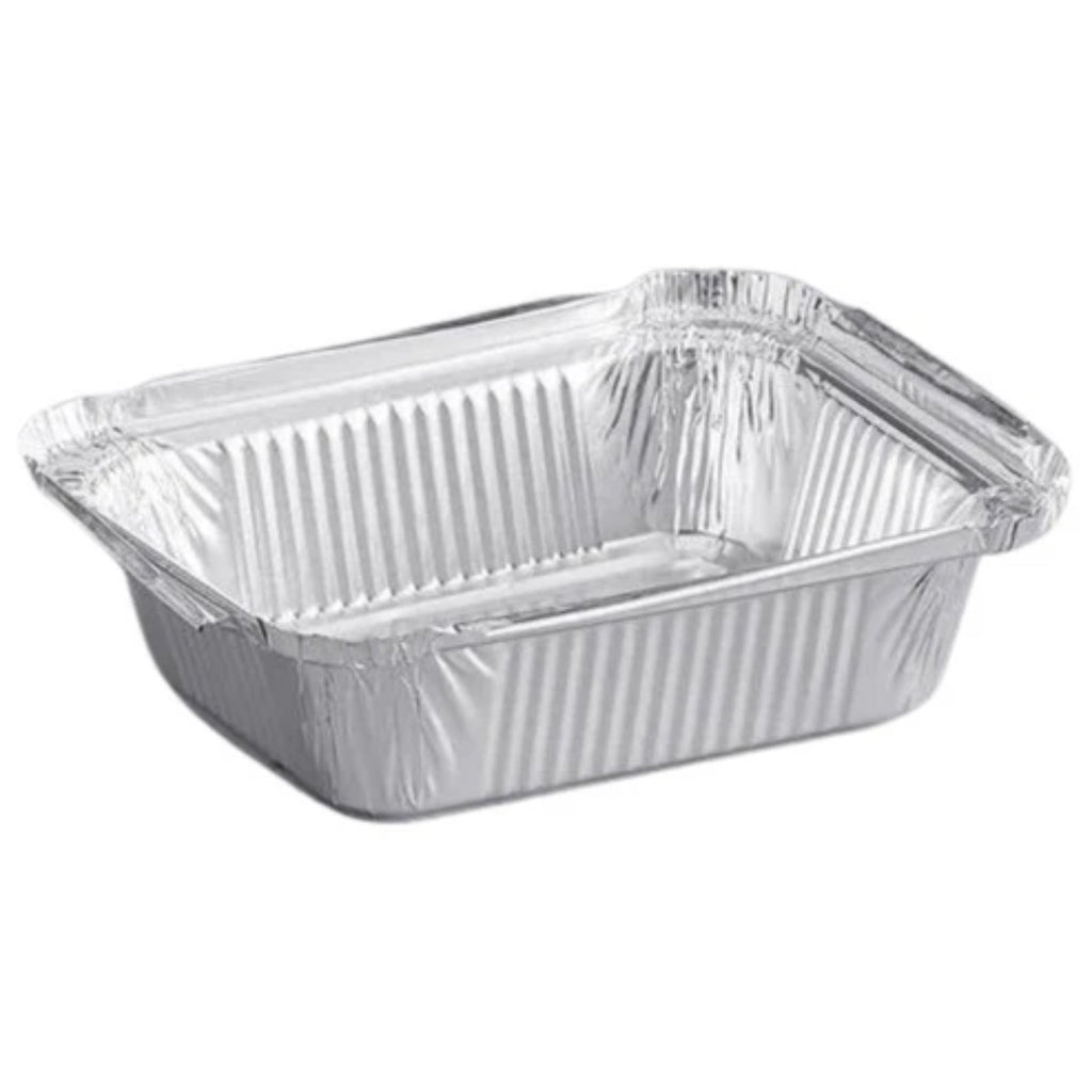 1Lb Oblong Pan 5.5" x 4" Disposable Aluminum Oblong Pans VeZee 10