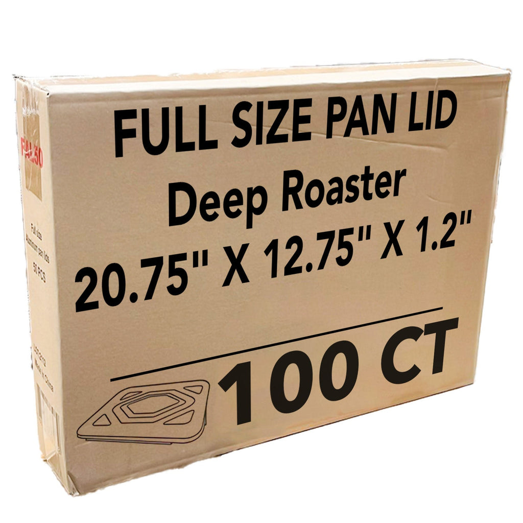 *WHOLESALE* Full Sized Lid for Deep or Shallow Roaster Pan Disposable Aluminum 100/case