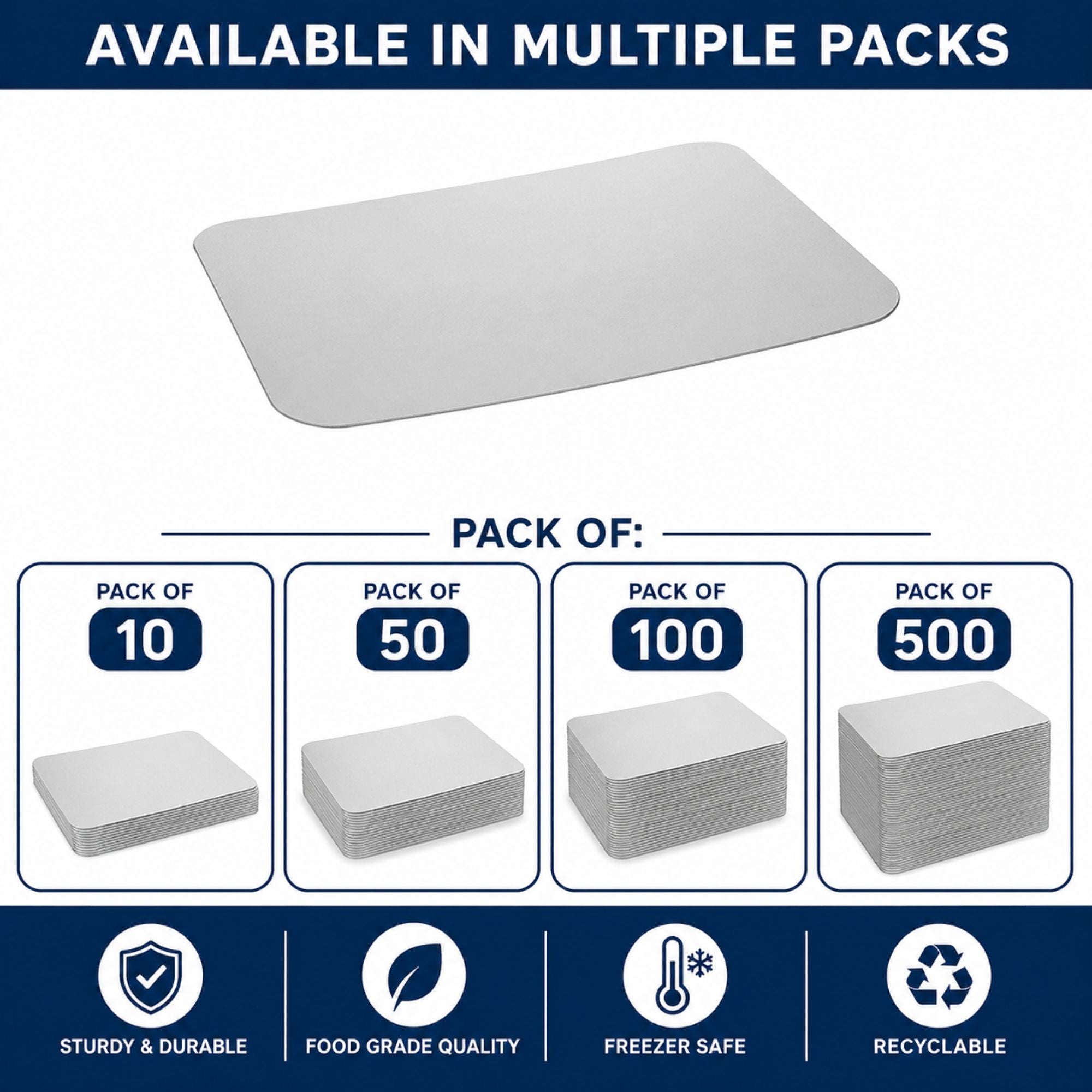 Board Lid For 1Lb Aluminum Oblong Pan 5.5" x 4"