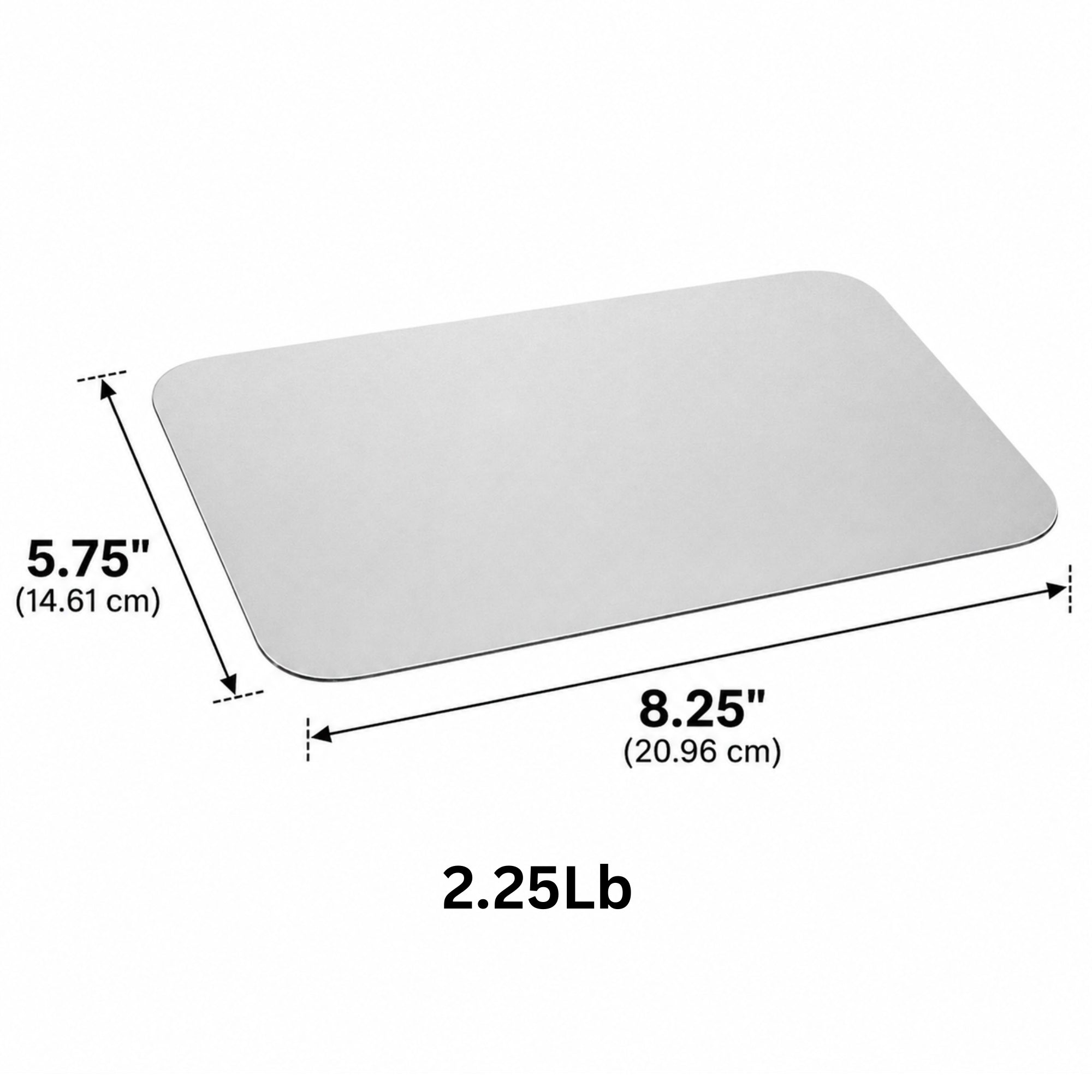 *WHOLESALE* Board Lid For 2.25Lb Aluminum Oblong Pan 8.75" x 6.12" 500/case