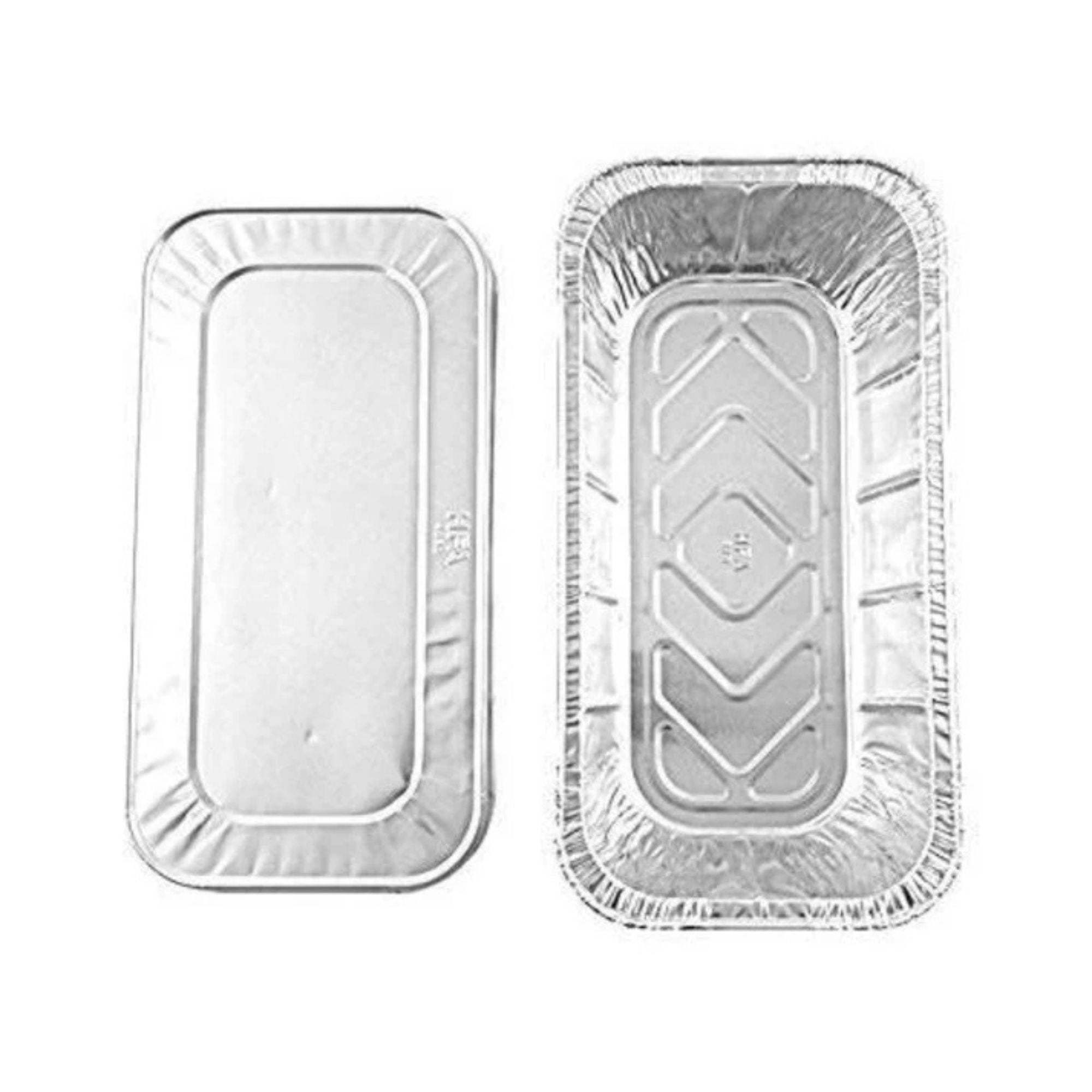 *WHOLESALE*  5 LB Loaf Aluminum Lid For Backing pan 12.5" X 6.5" 200/case