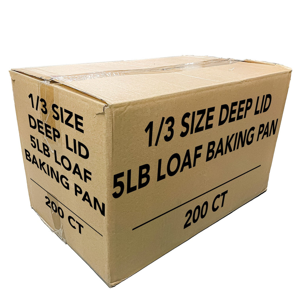 *WHOLESALE*  5 LB Loaf Aluminum Lid For Backing pan 12.5" X 6.5" 200/case
