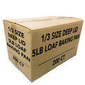 *WHOLESALE*  5 LB Loaf Aluminum Lid For Backing pan 12.5" X 6.5" 200/case