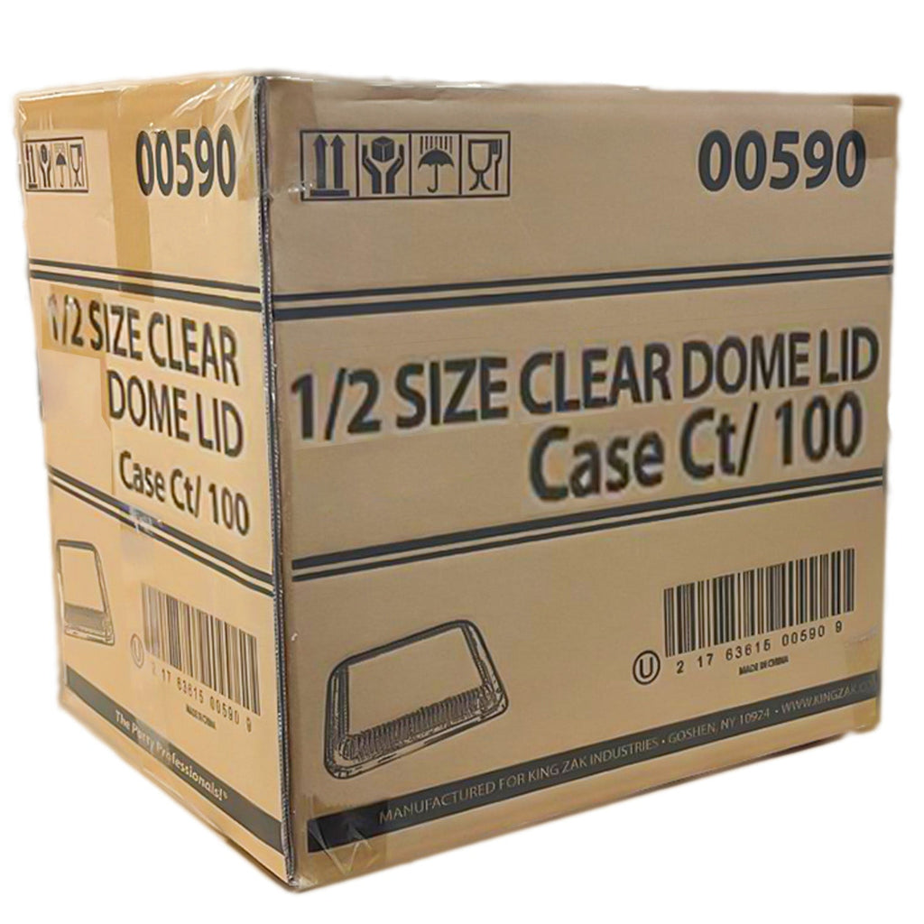 *WHOLESALE* Dome Lids Plastic for 9"x13" Half Size Aluminum Foil Pan 100 ct/Case