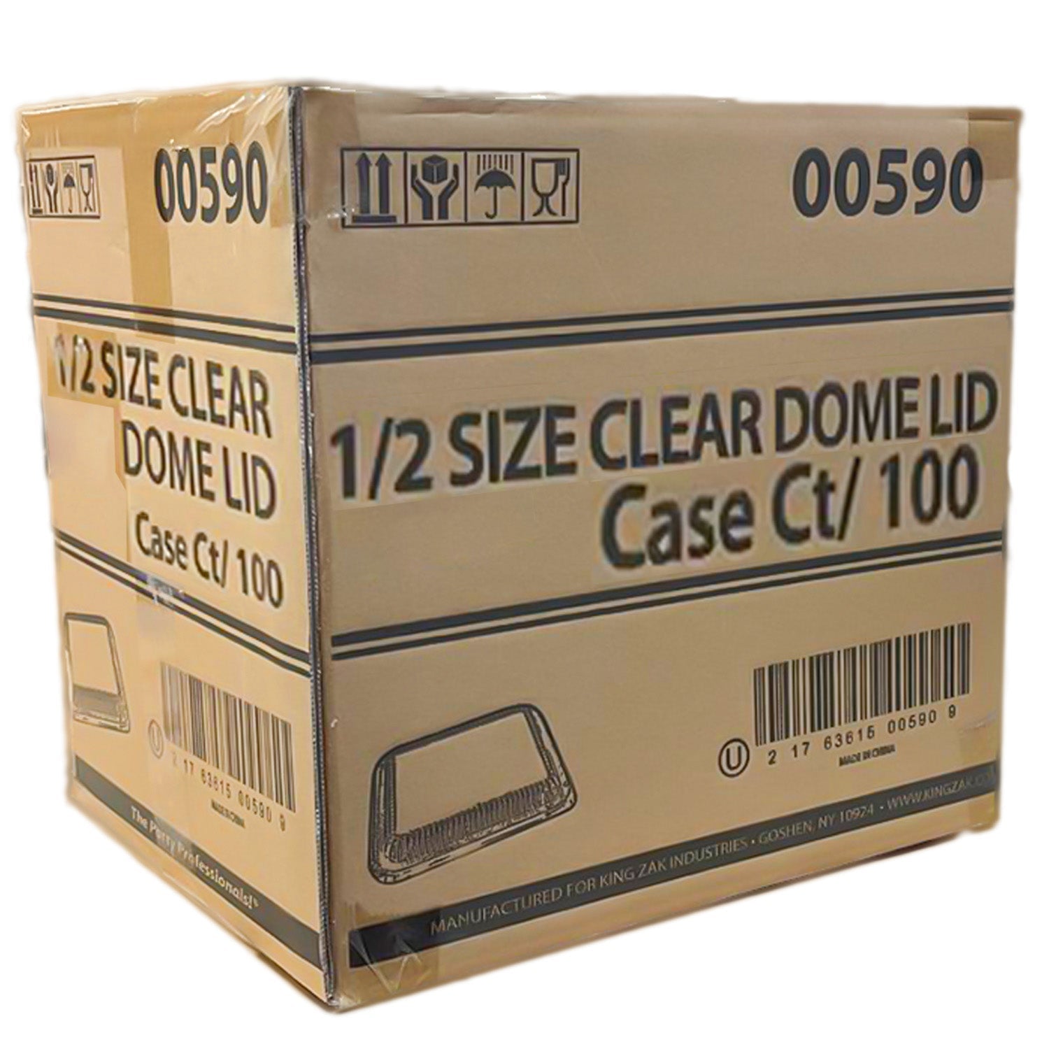 *WHOLESALE* Dome Lids Plastic for 9"x13" Half Size Aluminum Foil Pan 100 ct/Case