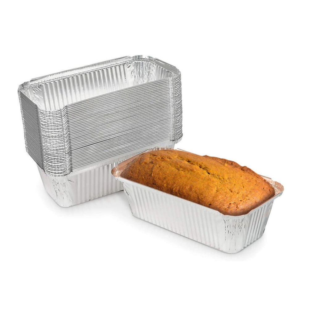 2lb Rectangular Loaf Pans Disposable Aluminum