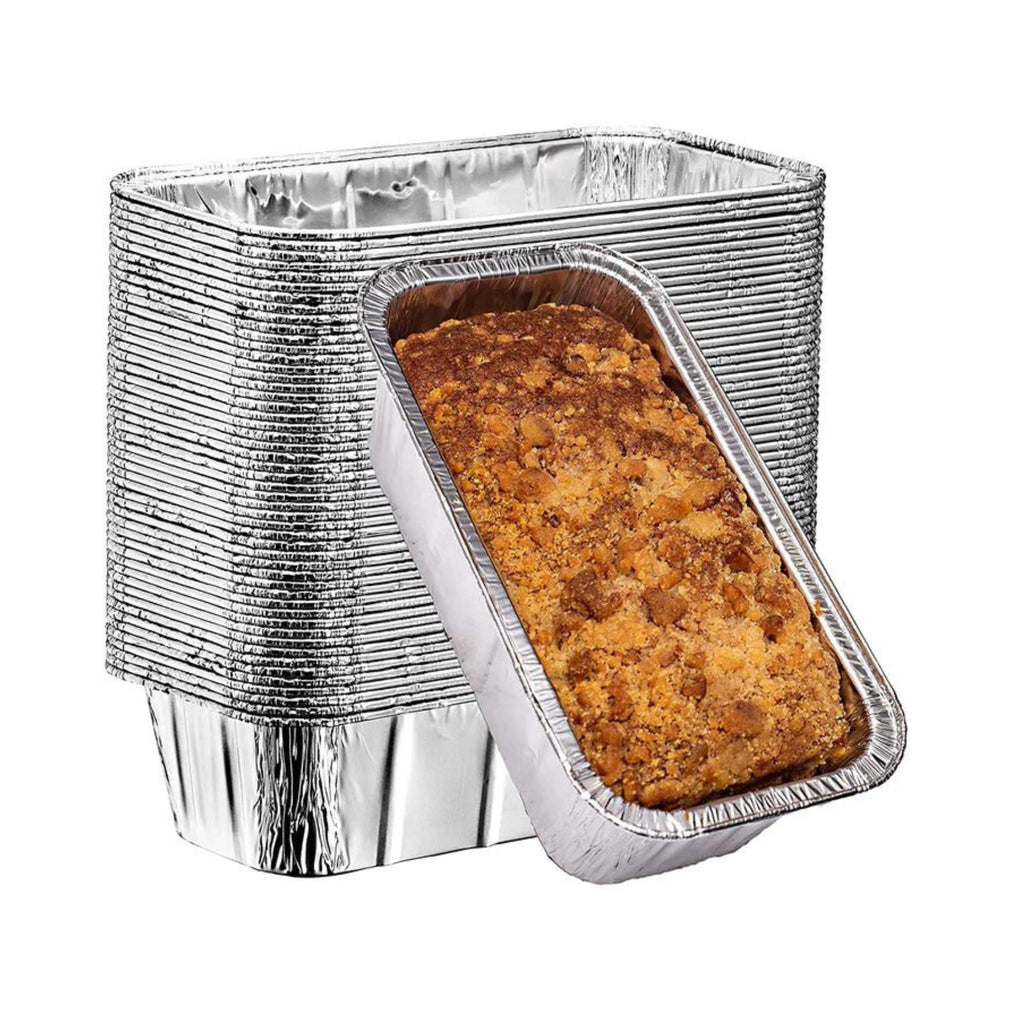 2lb Rectangular Loaf Pans Disposable Aluminum