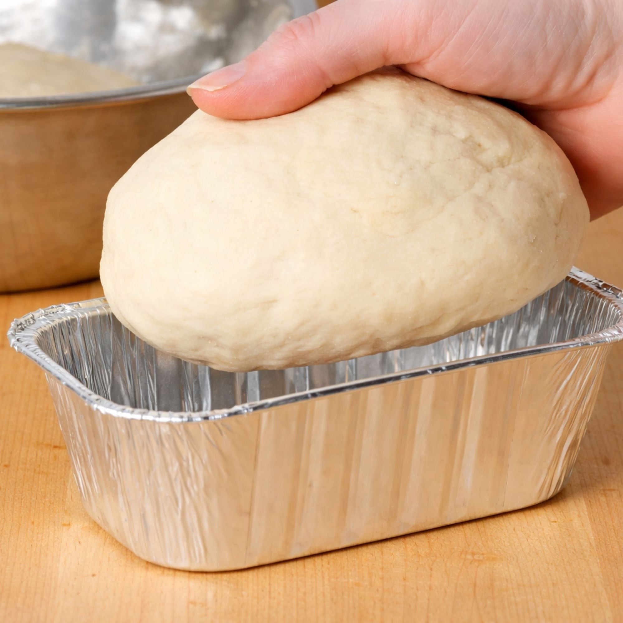 *WHOLESALE* 1lb Rectangular Loaf Pans Aluminum  Disposable 1000/Case