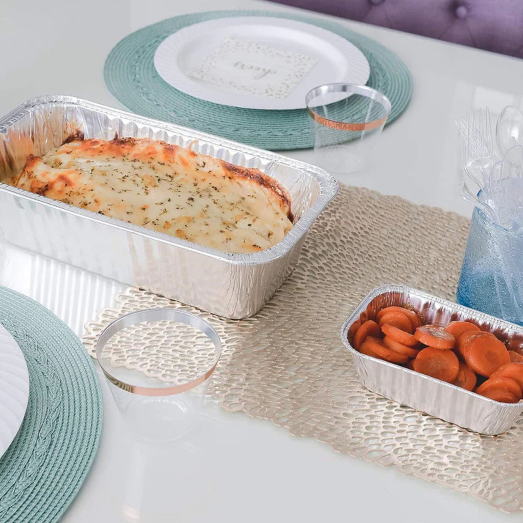 *WHOLESALE* 5lb Rectangular Loaf Pans Aluminum Disposable 250/Case