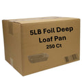 *WHOLESALE* 5lb Rectangular Loaf Pans Aluminum Disposable 250/Case