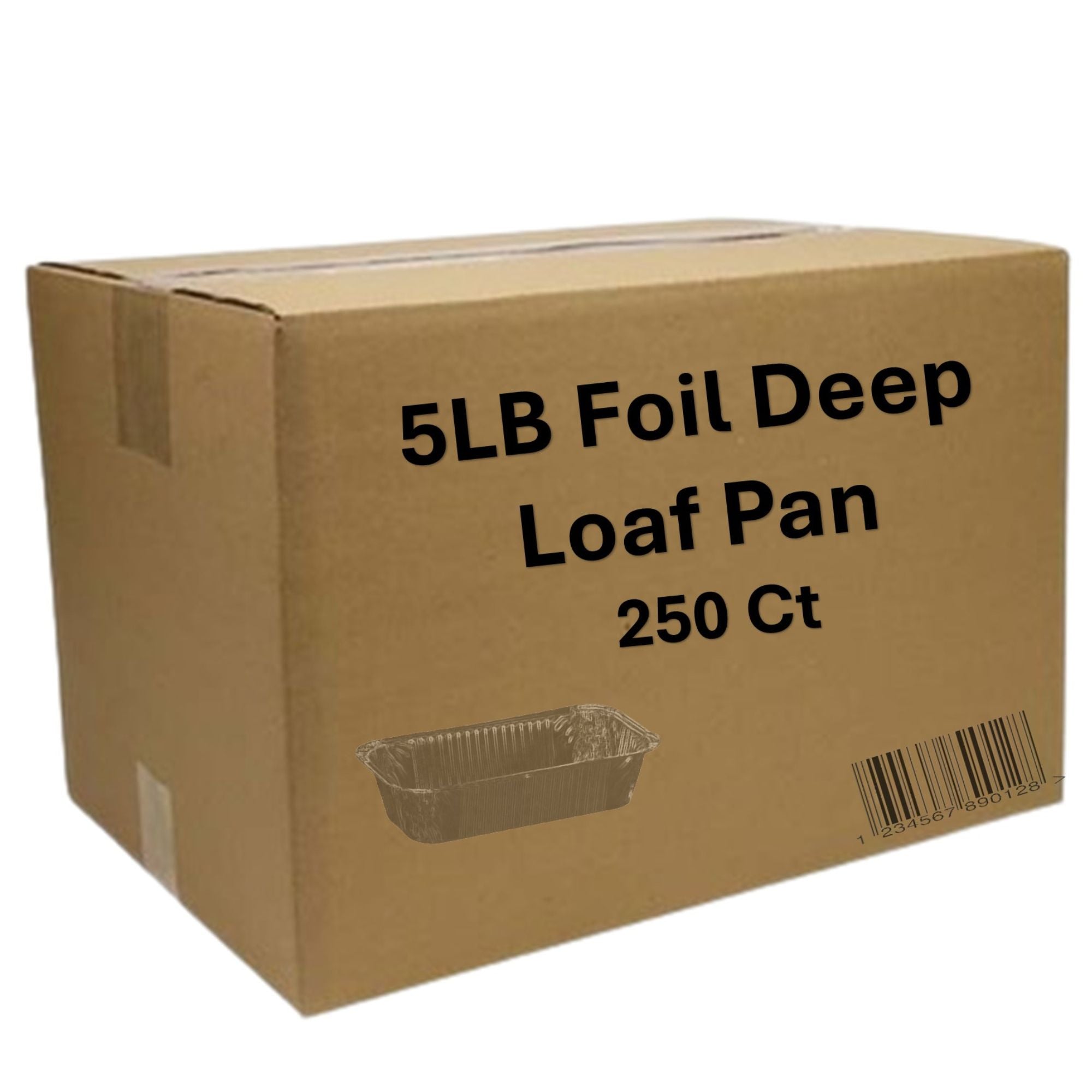 *WHOLESALE* 5lb Rectangular Loaf Pans Aluminum Disposable 250/Case