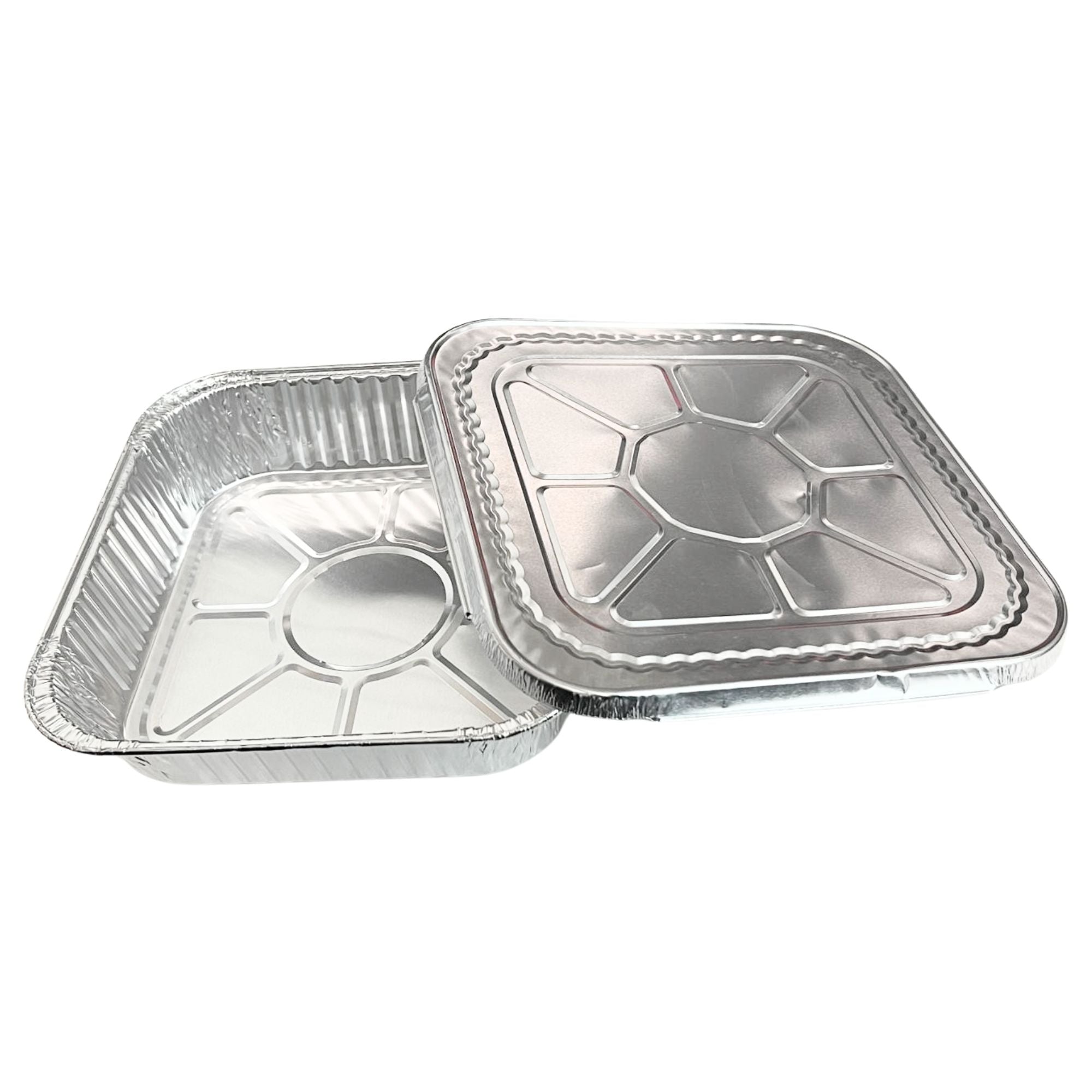 *WHOLESALE* 8.25"x8.25" Square Aluminum Foil Lids for 8X8 Square Pan 500/Case