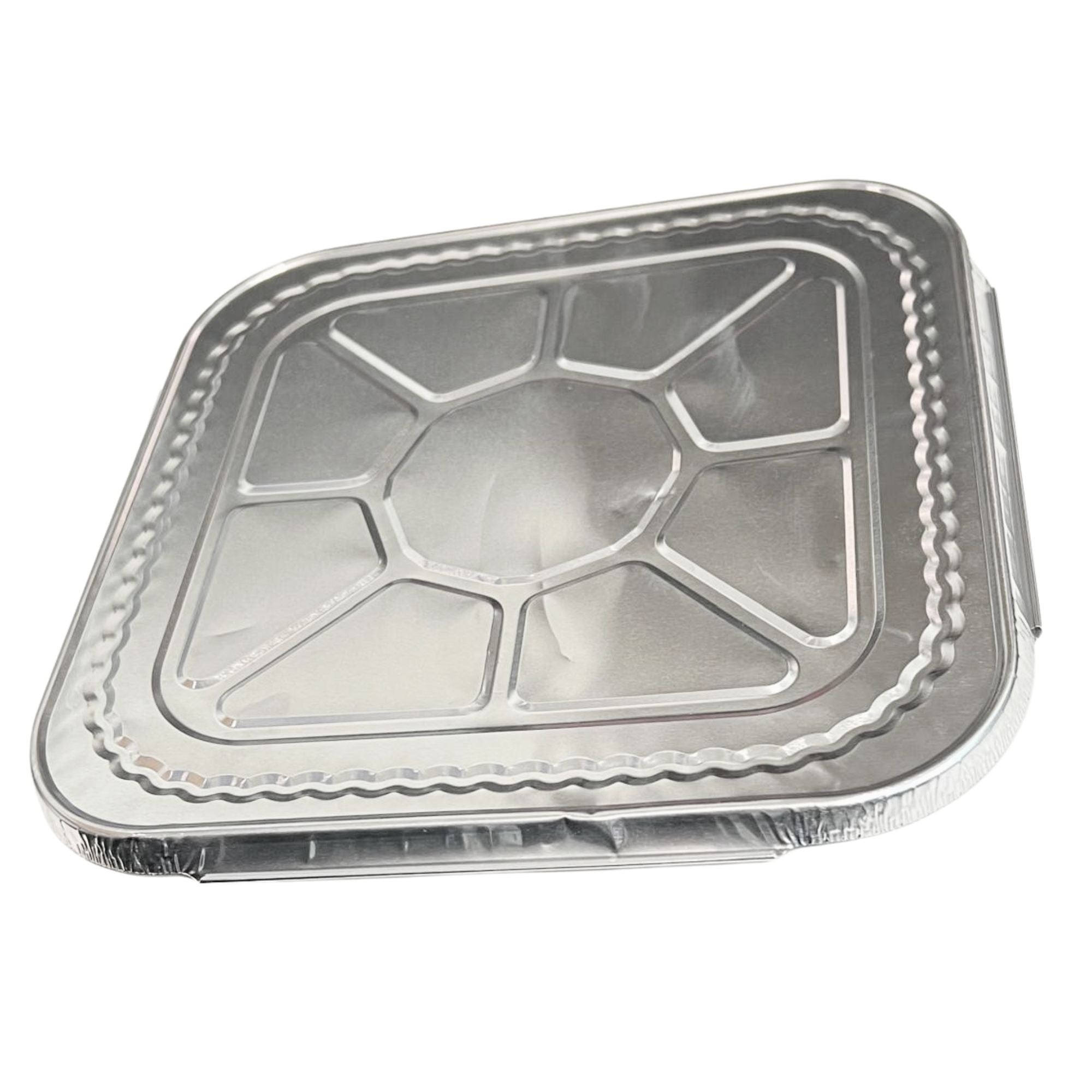 *WHOLESALE* 8.25"x8.25" Square Aluminum Foil Lids for 8X8 Square Pan 500/Case