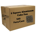*WHOLESALE* 9" Square Cake Baking Disposable Aluminum Pan 500/case