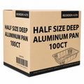 *WHOLESALE* 9×13 Half Size Regular weight Disposable Aluminum Pans 100/Case