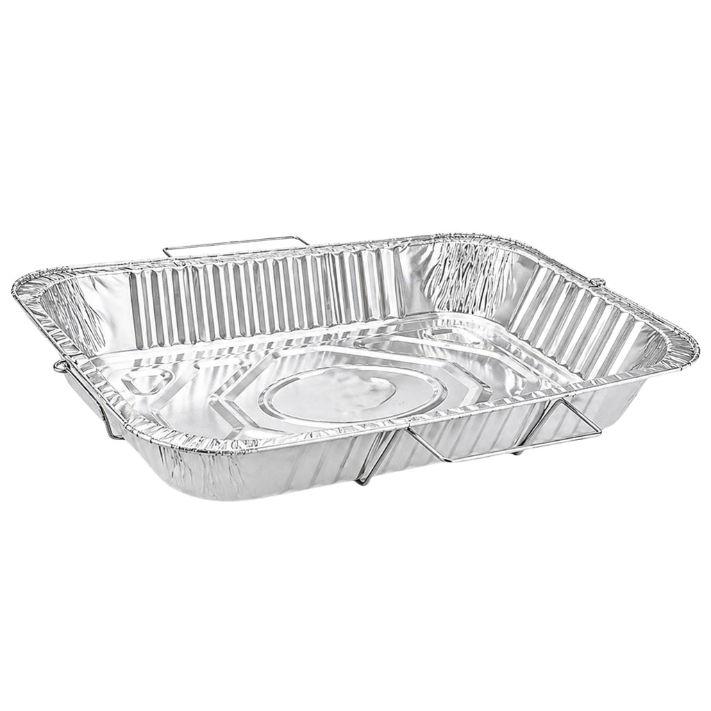 Full Size Pans with Handle Rack 20.75X12.75X3 in. Disposable Aluminum