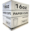 *WHOLESALE* 16oz Disposable Coffee Bean Pattern Paper Hot/Cold Cups  960/Case