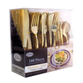 Lilian Cutlery Gold Heavyweight Plastic 160 piece Combo Pack