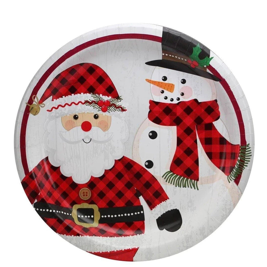6.5" Paper Plates Christmas 48 count