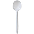 *BUY BULK* Soup spoon White Medium Weight Plastic