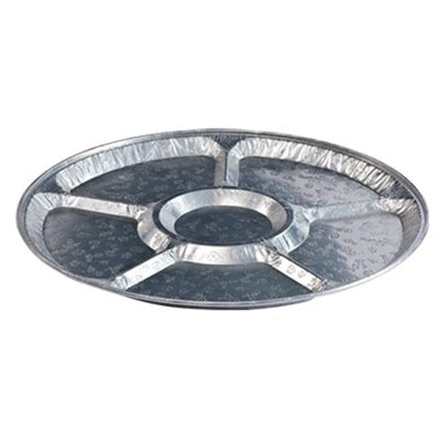 16" Lazy Susan/Compartment Platter Disposable Aluminum