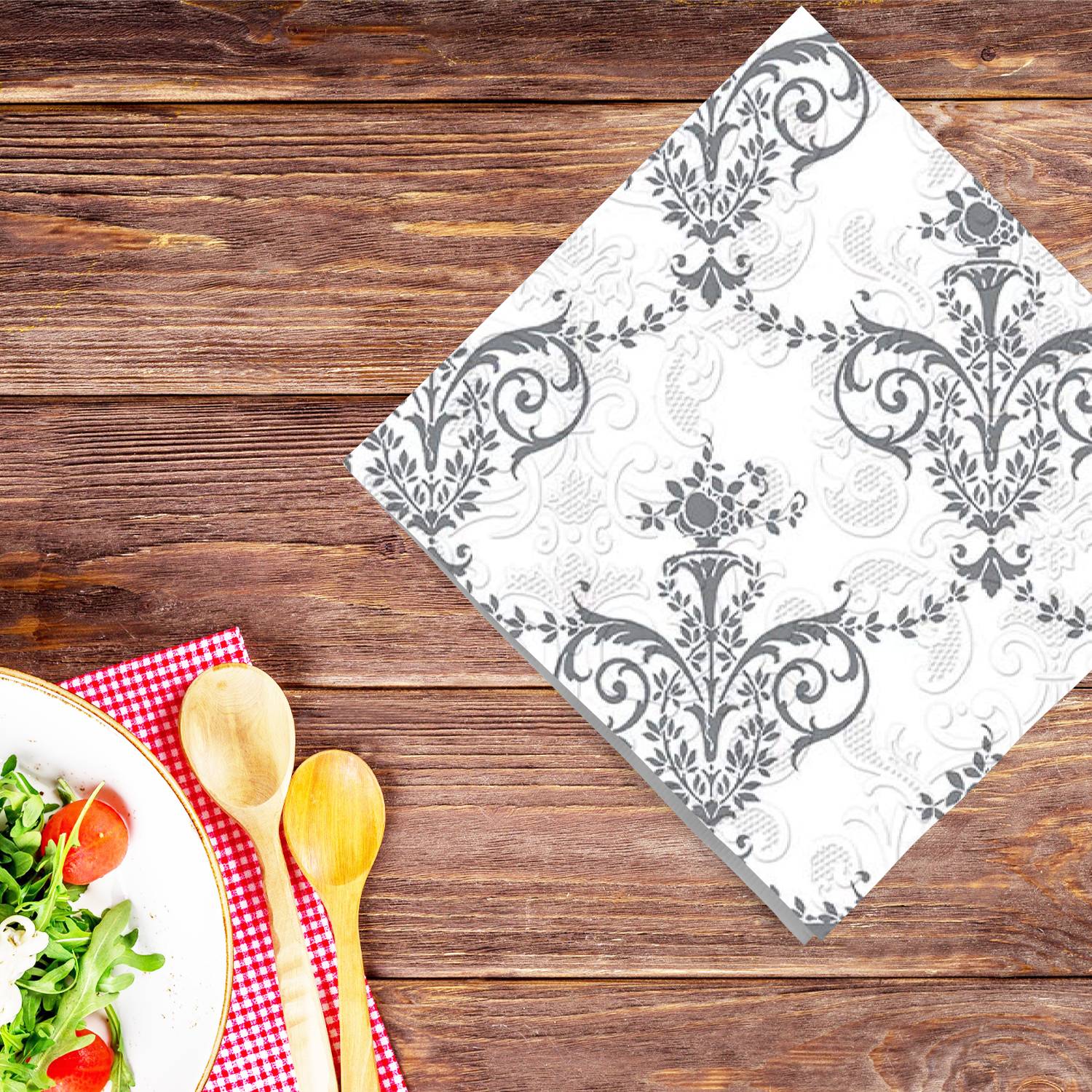 Metallic Lunch Paper Napkins 20 Pack