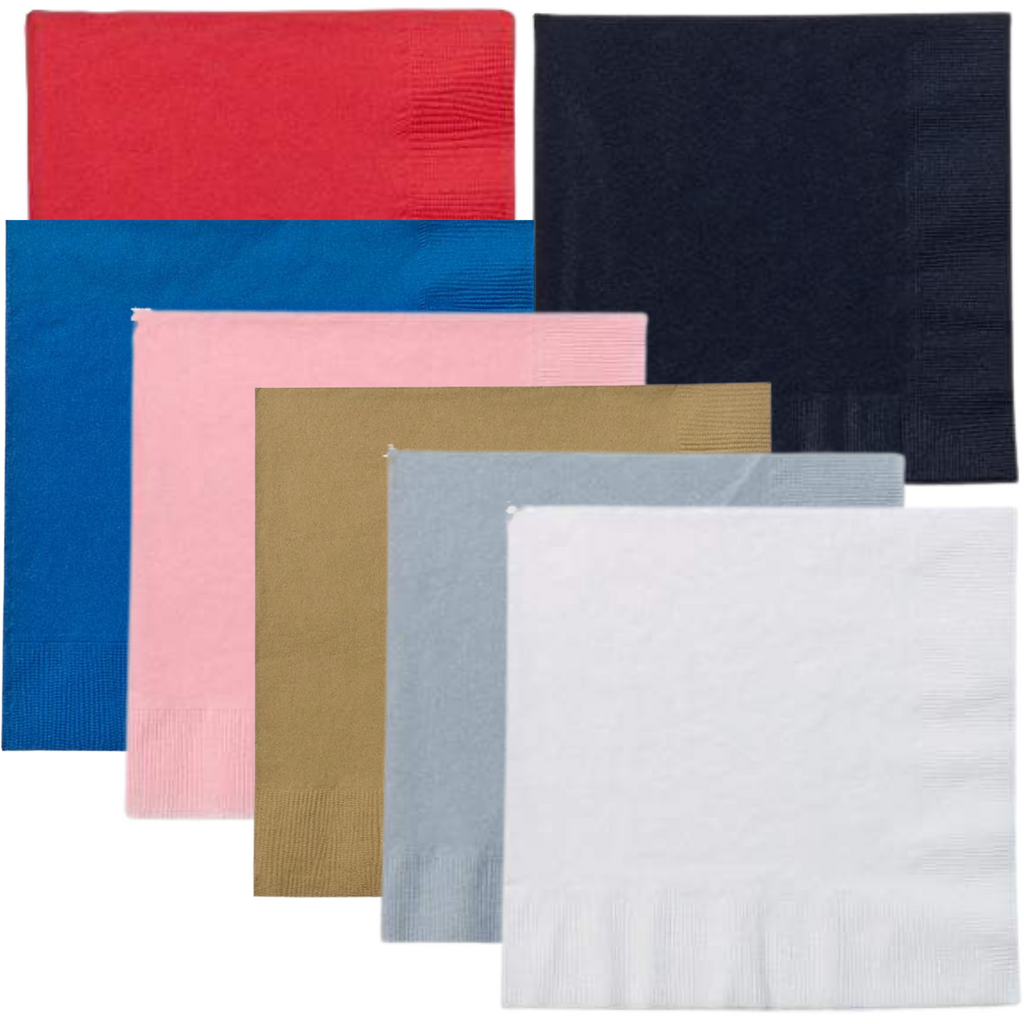White Lunch Napkins [240 Pieces]