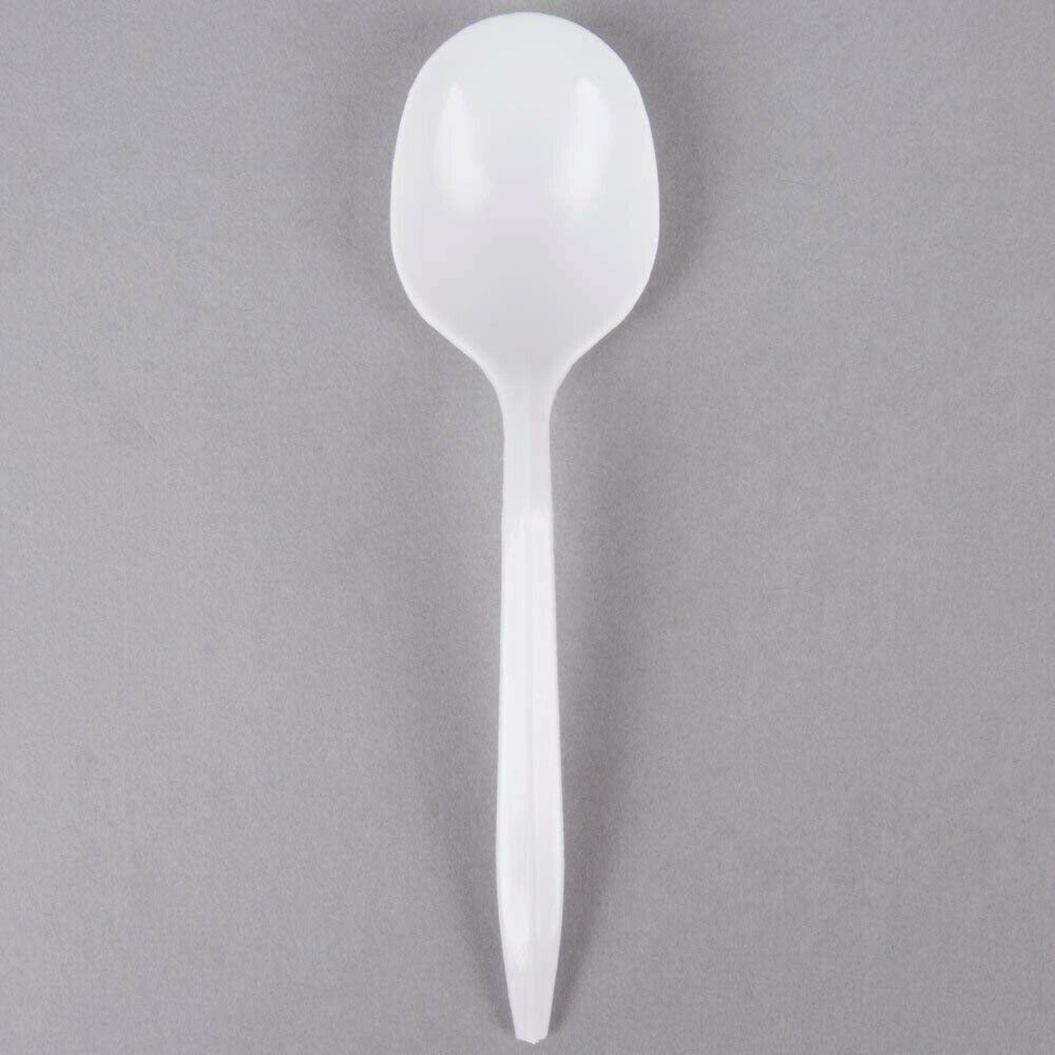 *WHOLESALE* Soup Spoons White Medium Weight Disposable Plastic 1000/Case