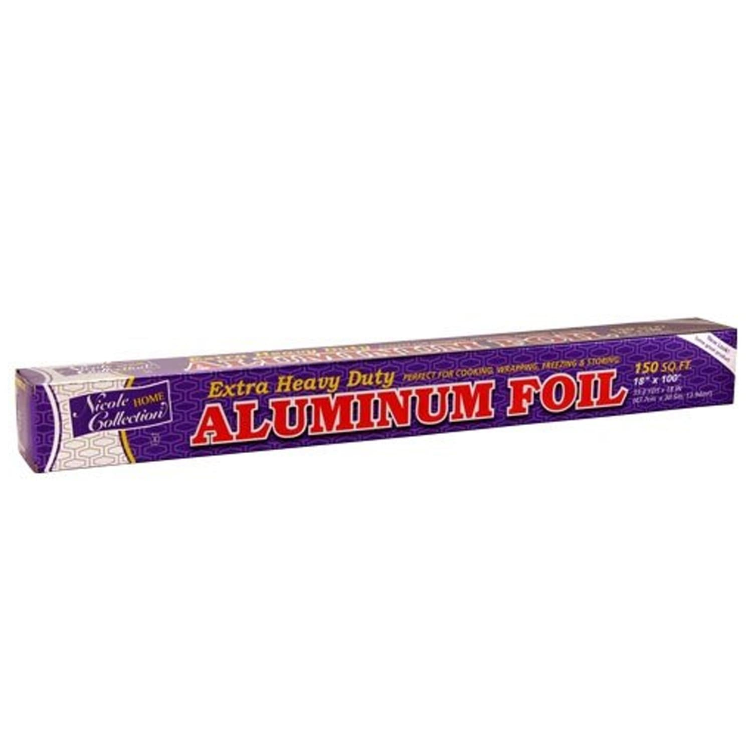 18" 150 SQ FT Aluminum Foil Roll Aluminum Foil VeZee 1 PACK