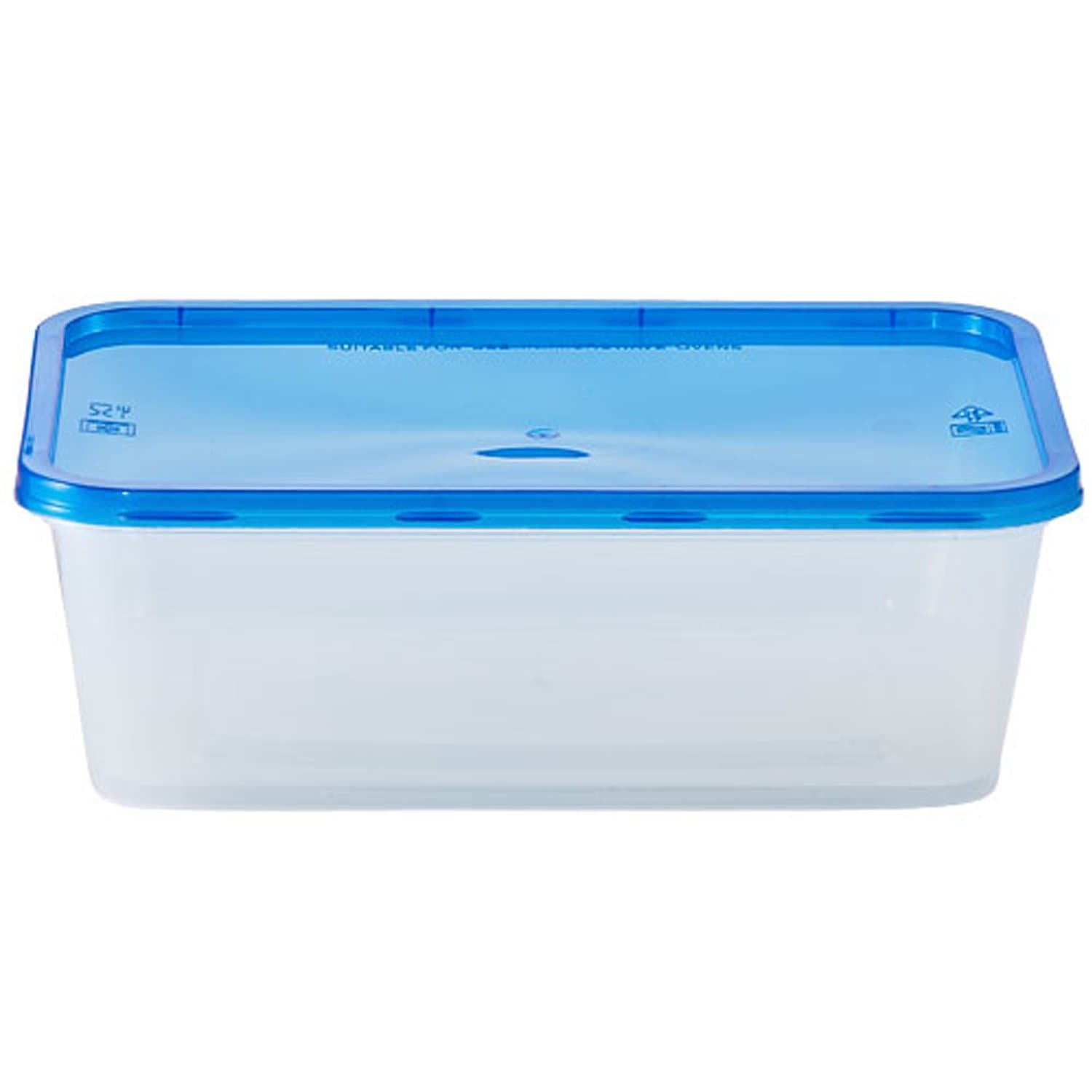 25oz Light weight Plastic Containers With Lids  Clear 4 Pack