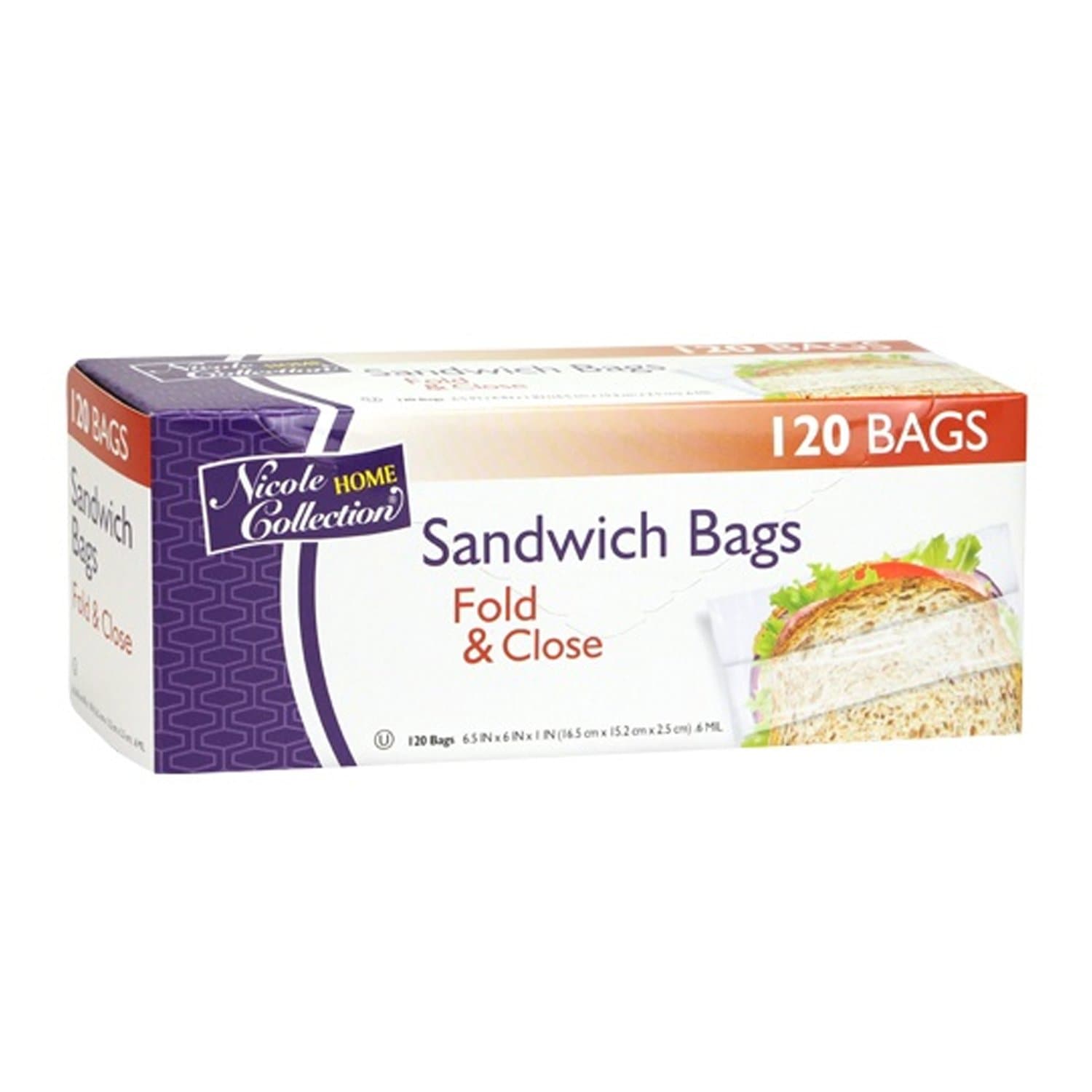 Sandwich Bag Fold and Close plastic