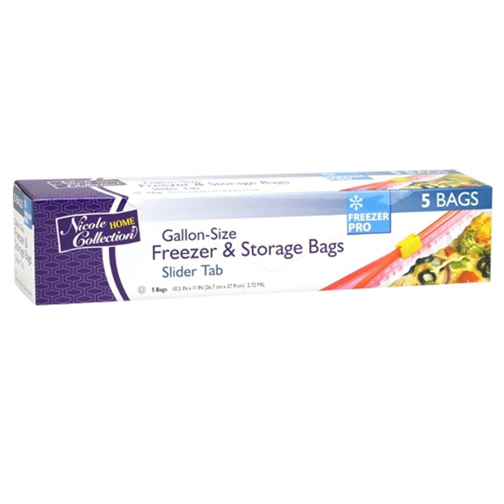 Gallon Size Freezer Storage Bags with Slide Plastic