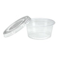 2oz Portion Cups with Lids Clear Plastic