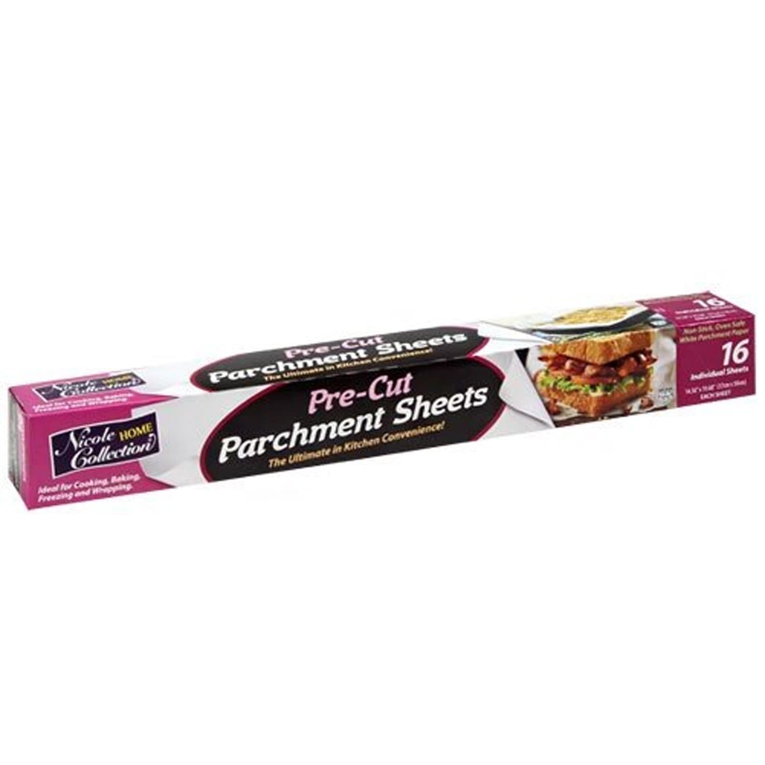 14.5"X19.6" 16CT Pre-Cut Parchment Paper White