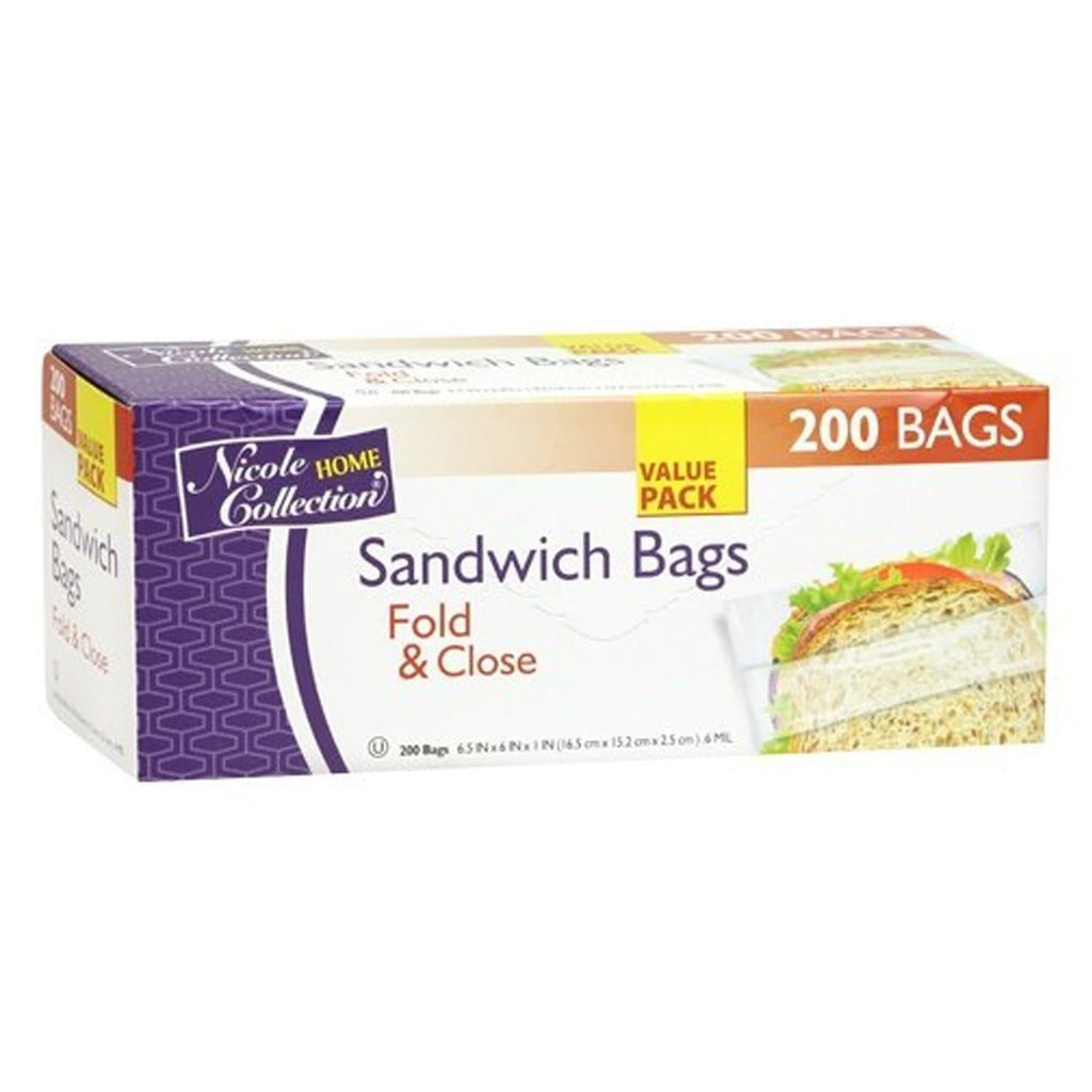 Sandwich Bags Value Pack Fold & Close Bags plastic