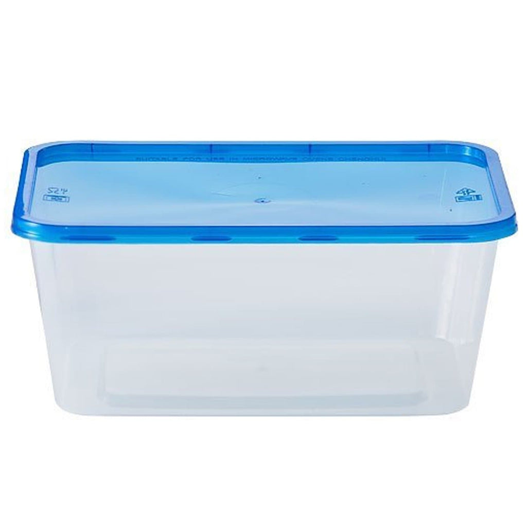 34oz Light Weight Plastic Storage Container With Lid Large 3 Pack