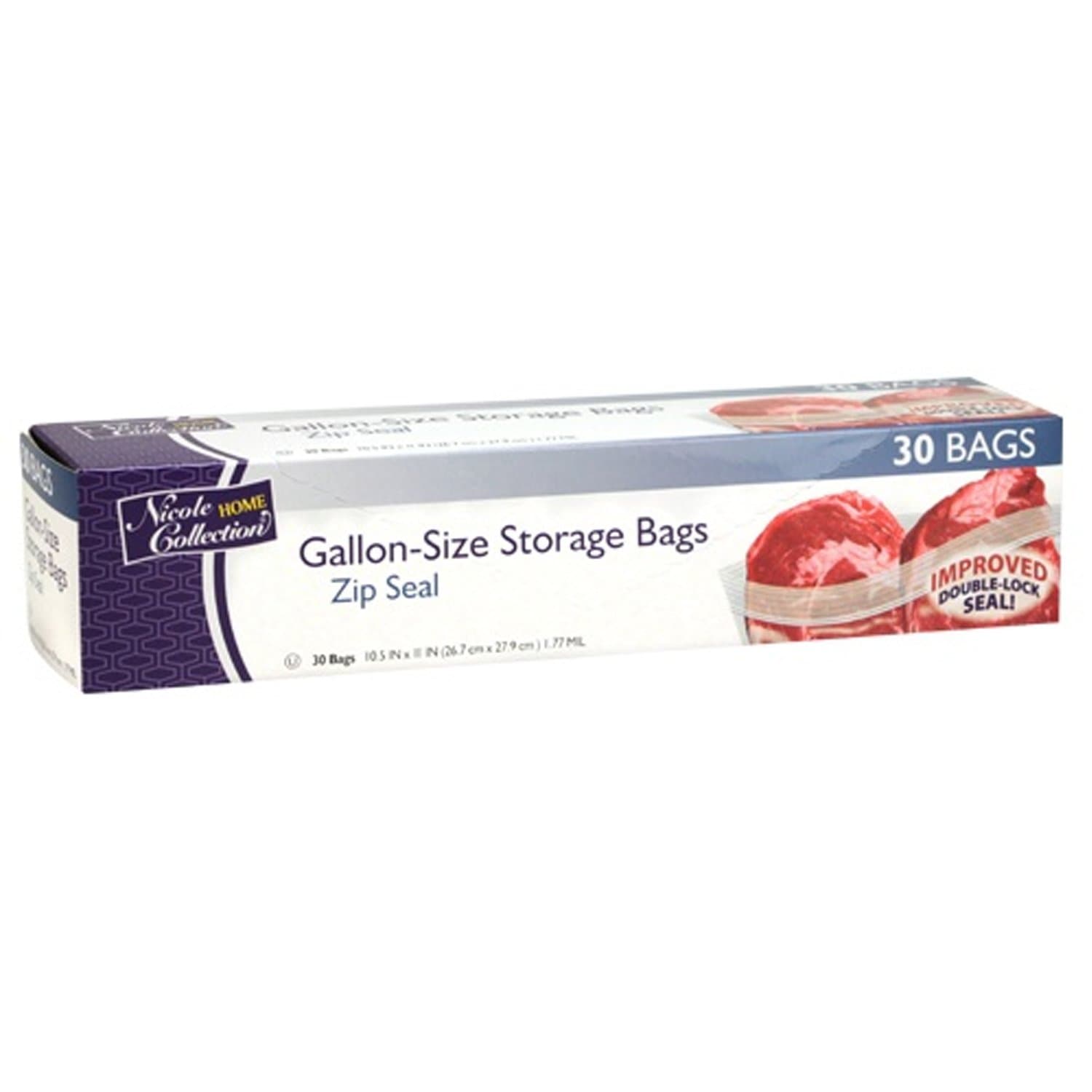 Gallon Size Bags Plastic Zip Seal Storage