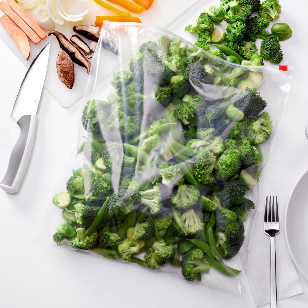 Gallon Size Freezer Storage Bags with Slide Plastic
