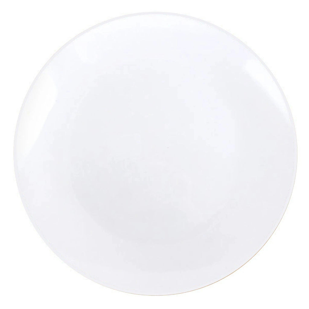White Plastic Dinnerware Set- Value Pack-Organic