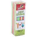 Straws Plastic Mini Neon Multi-Colored