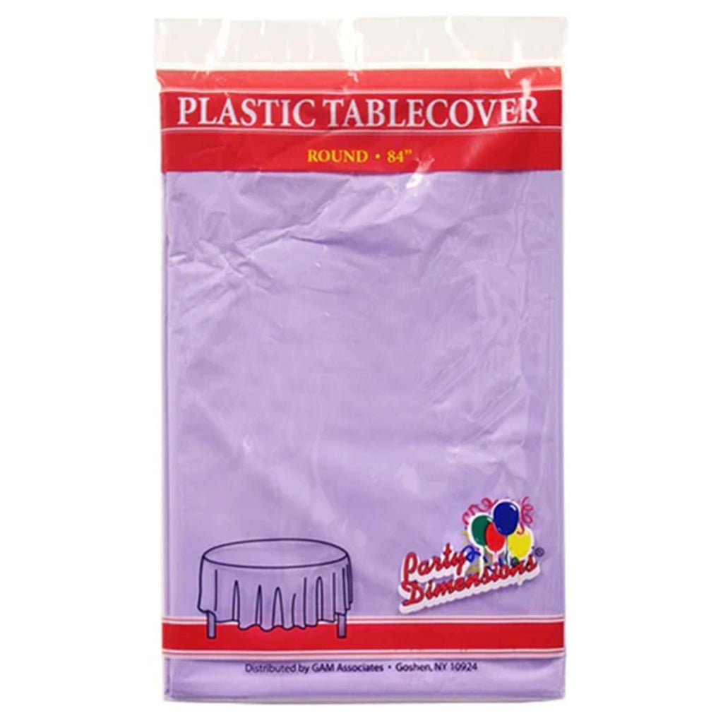 84'' Hydrangea Round TableCloth Plastic Disposable