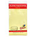 84'' Yellow Round TableCloth Plastic Disposable