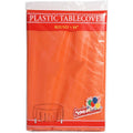 84" Orange Round Tablecloth – Vibrant & Waterproof